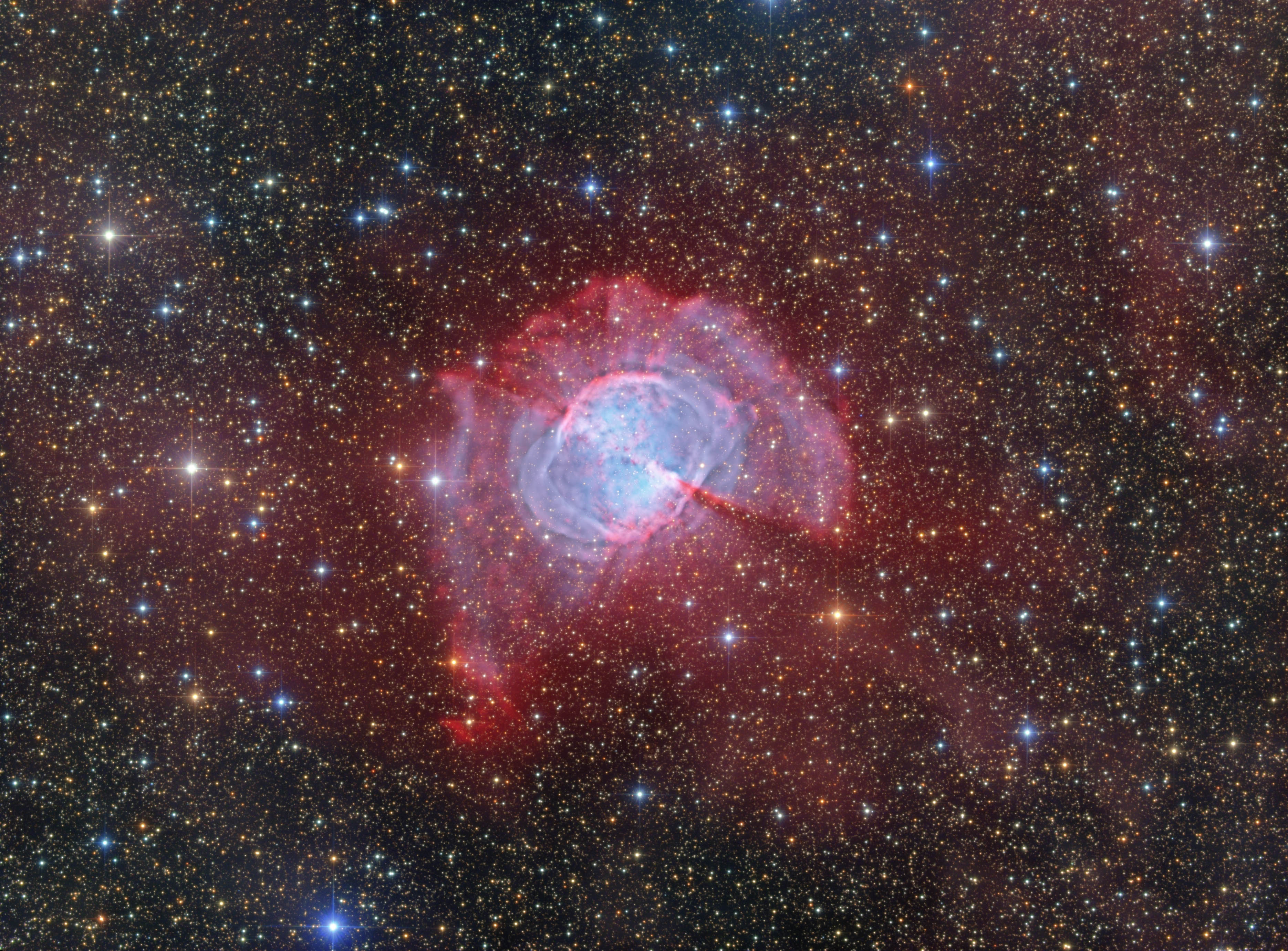 Messier 27 - inkl Halpha und [OIII]