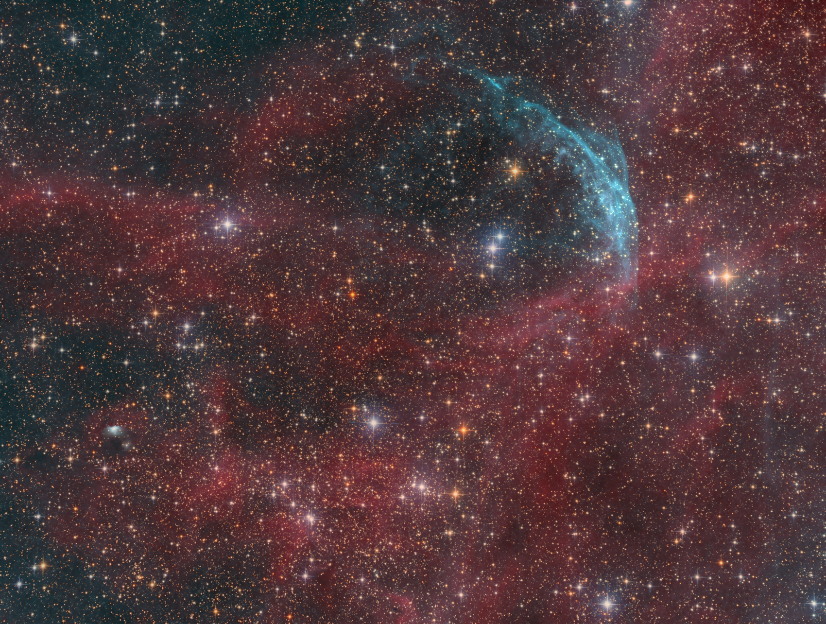 WR 134 - Cygnus Region - LRGB Ha OIII