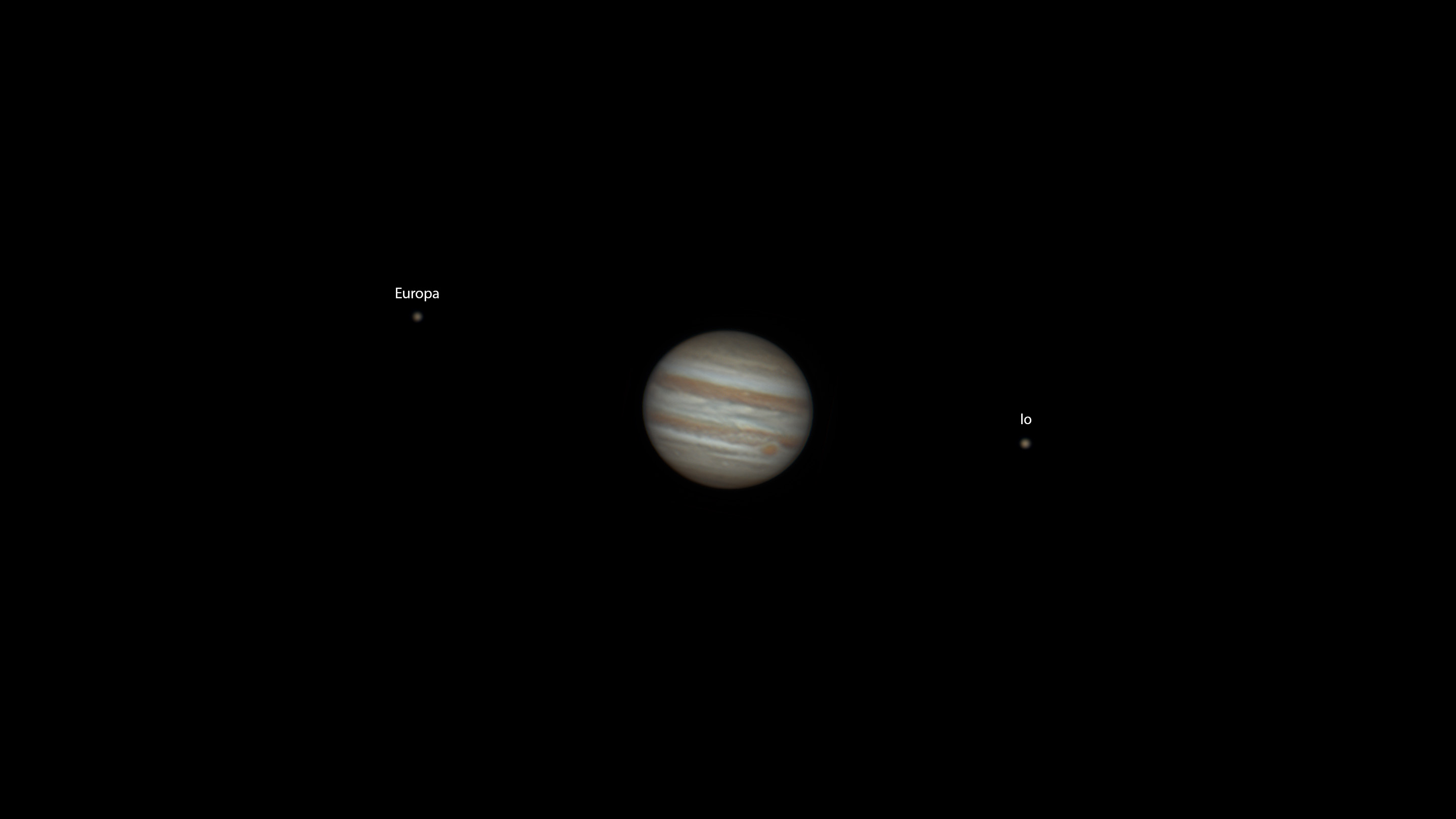 Jupiter, Europa, Io 01.12.2024